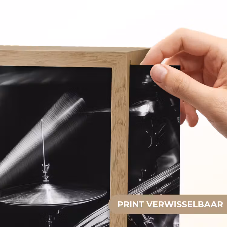 Lightbox - Wandlamp - Drummer - Zwart - Drumstel — 5