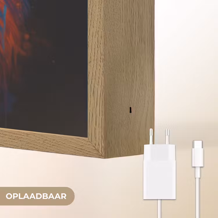 Lightbox - Wandlamp - Leeuwenkop - Felgekleurd - Abstract — 7