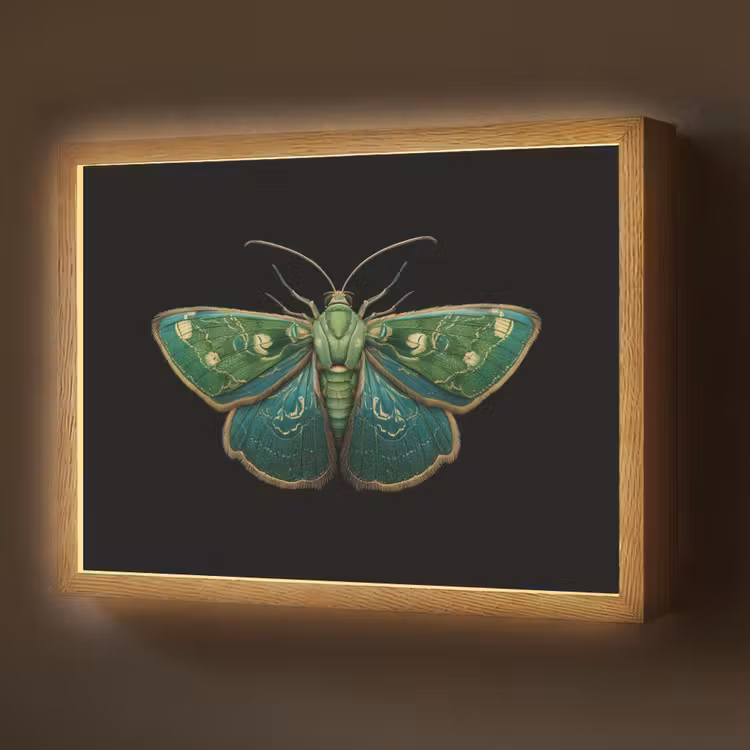 Lightbox - Wandlamp - Mot - Levendig - Groen — 1