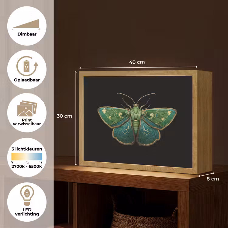 Lightbox - Wandlamp - Mot - Levendig - Groen — 10