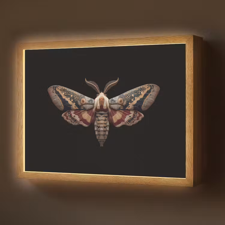 Lightbox - Wandlamp - Mot - Oosterse patronen - Sierlijk — 1