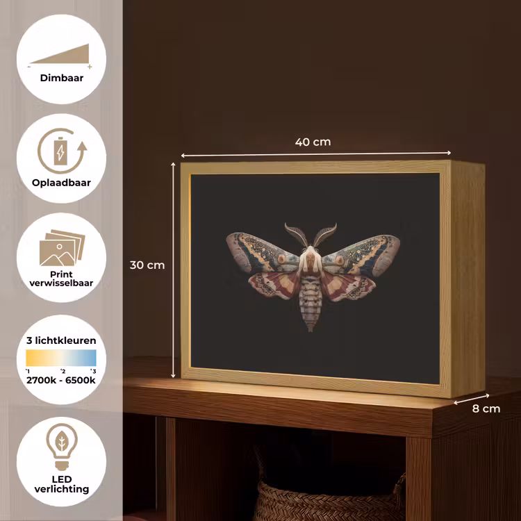 Lightbox - Wandlamp - Mot - Oosterse patronen - Sierlijk — 10