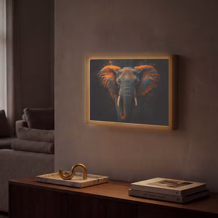 Lightbox - Wandlamp - Olifant - Oranje - Oren — 2