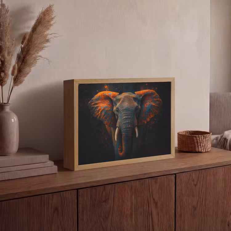 Lightbox - Wandlamp - Olifant - Oranje - Oren — 4