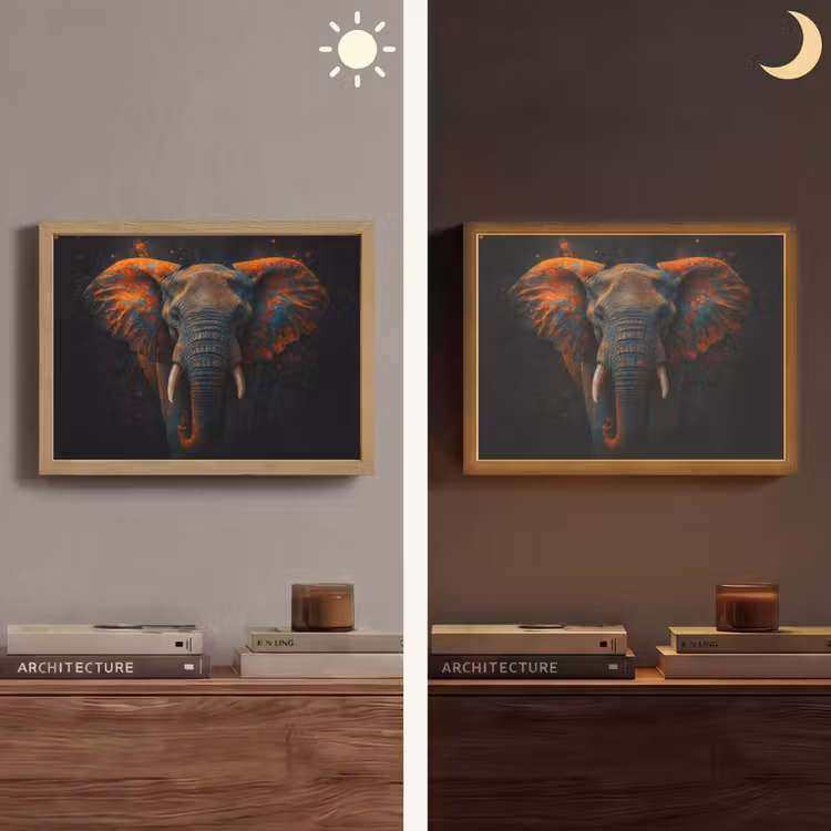 Lightbox - Wandlamp - Olifant - Oranje - Oren — 6