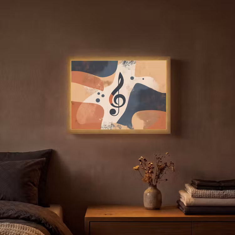 Lightbox - Wandlamp - Sleutel - G - Abstract - Beige — 3