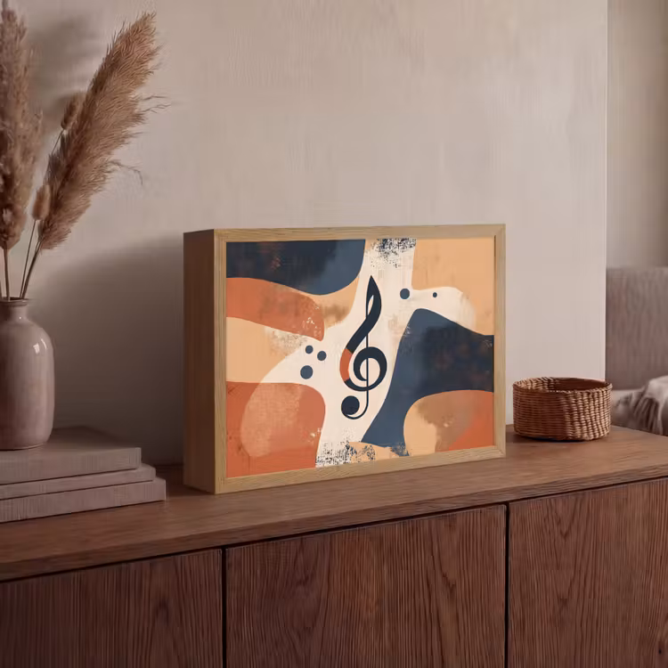Lightbox - Wandlamp - Sleutel - G - Abstract - Beige — 4