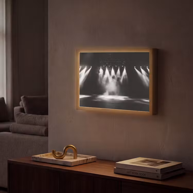Lightbox - Wandlamp - Theaterzaal - Mist - Spotlights - Zwart — 2