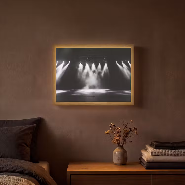 Lightbox - Wandlamp - Theaterzaal - Mist - Spotlights - Zwart — 3