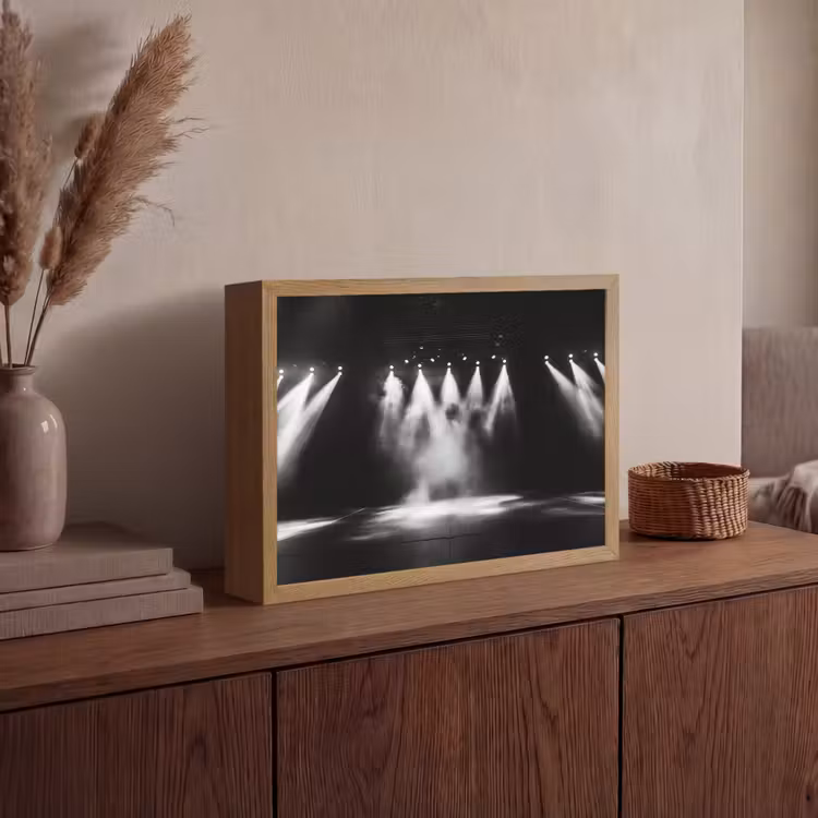Lightbox - Wandlamp - Theaterzaal - Mist - Spotlights - Zwart — 4