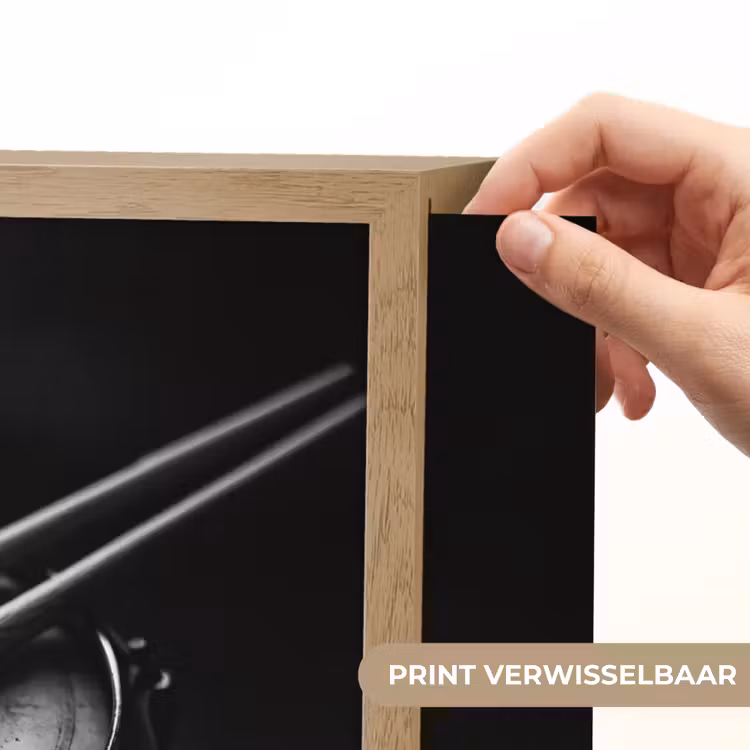 Lightbox - Wandlamp - Trommel - Close-up - Drumstokken - Zwart — 5
