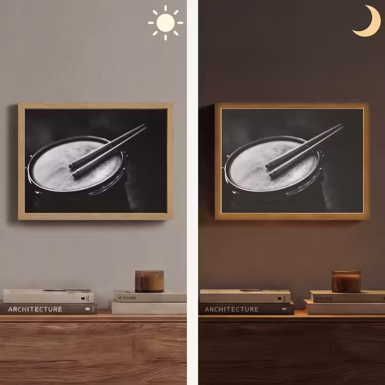 Lightbox - Wandlamp - Trommel - Close-up - Drumstokken - Zwart — 6