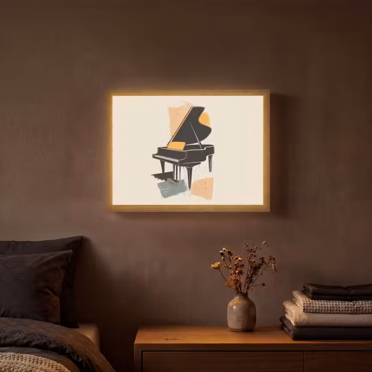 Lightbox - Wandlamp - Vleugel - Zwart - Abstract - Illustratie — 3
