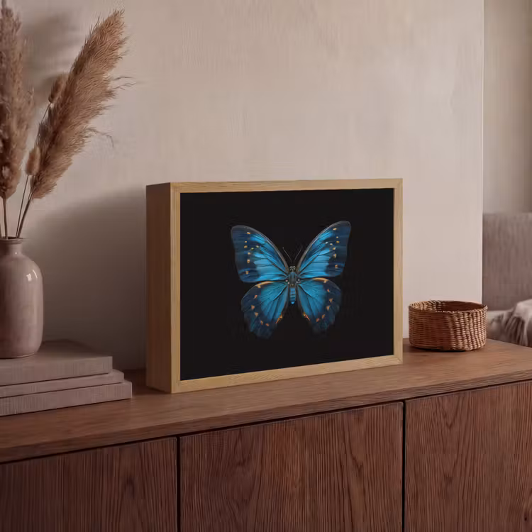 Lightbox - Wandlamp - Vlinder - Blauw - Contrast — 4