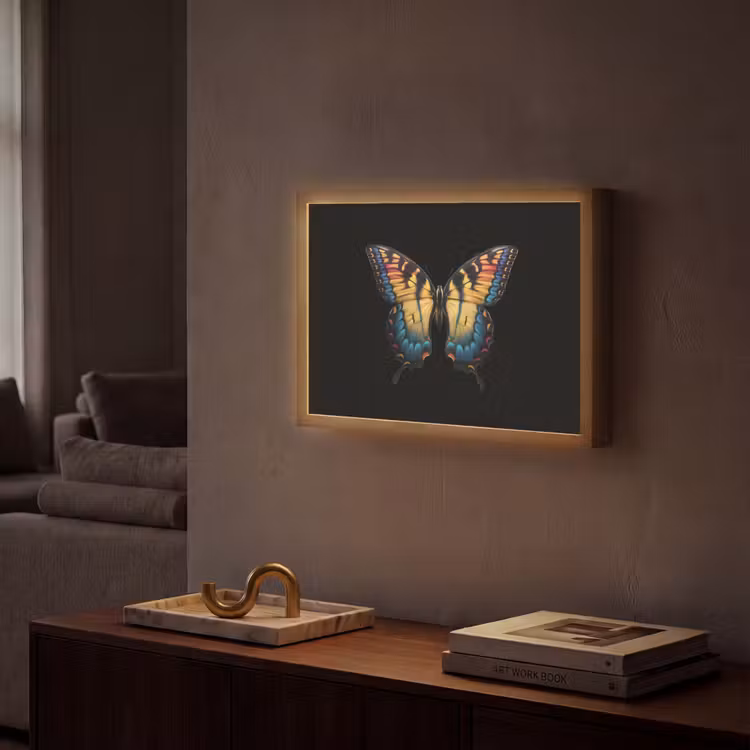 Lightbox - Wandlamp - Vlinder - Kleurrijk - Speels — 2
