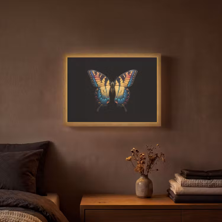 Lightbox - Wandlamp - Vlinder - Kleurrijk - Speels — 3