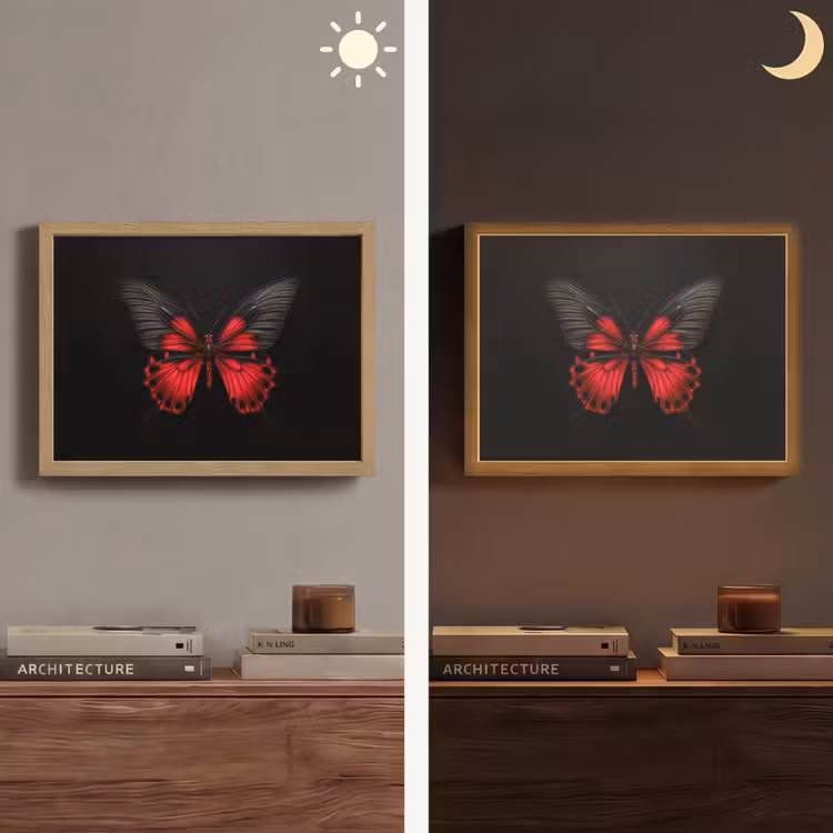 Lightbox - Wandlamp - Vlinder - Rood - Contrast — 6