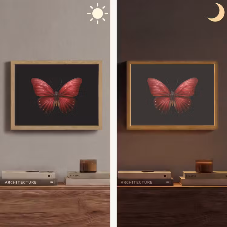 Lightbox - Wandlamp - Vlinder - Rood - Minimalistisch — 6