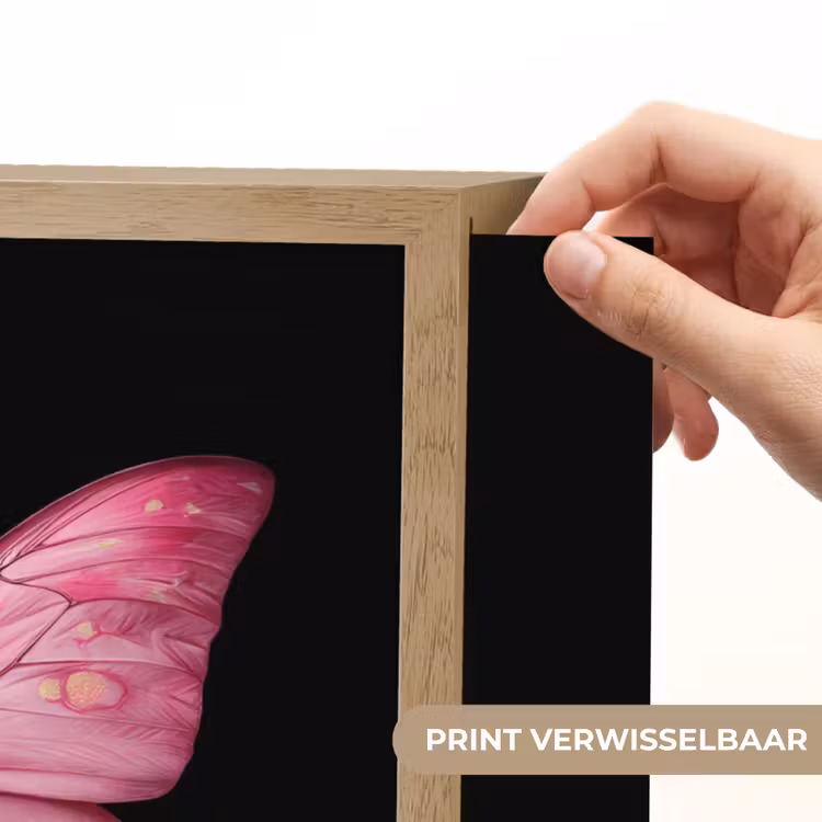 Lightbox - Wandlamp - Vlinder - roze - Elegant — 5