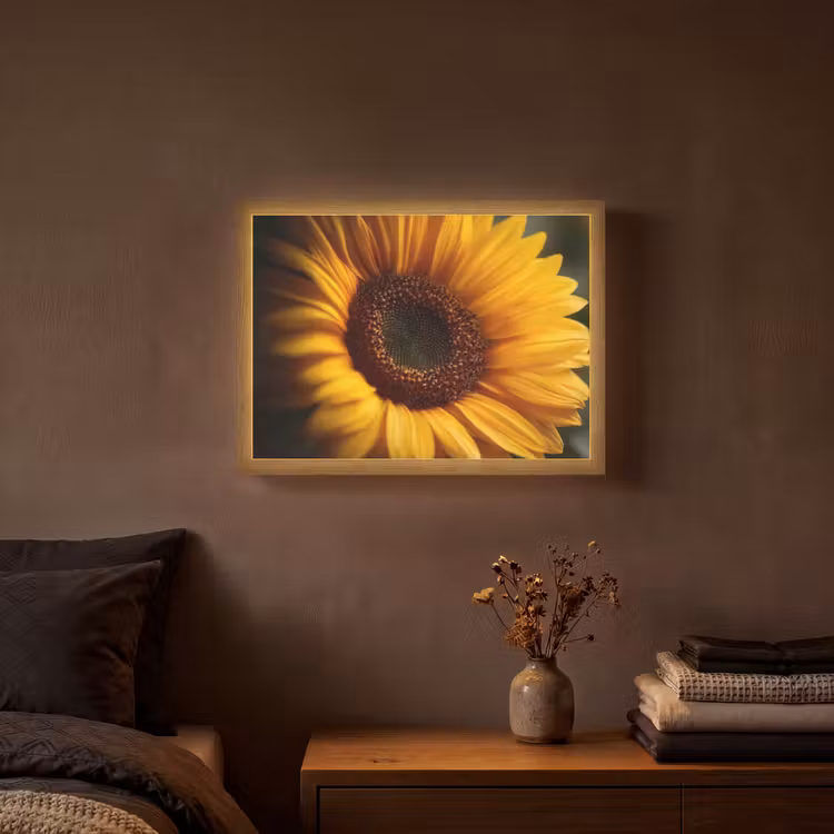 Lightbox - Wandlamp - Geel - Zonnebloem - Zomers — 3