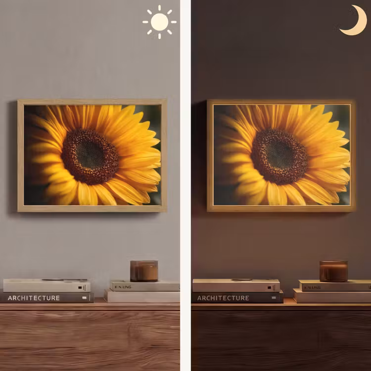 Lightbox - Wandlamp - Geel - Zonnebloem - Zomers — 6