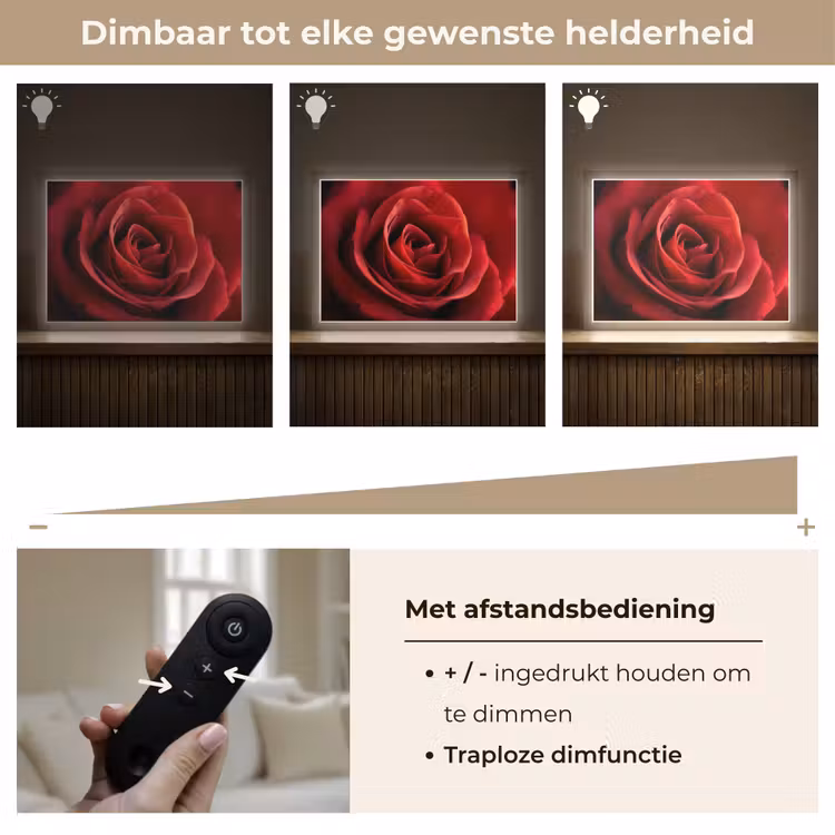 Lightbox - Wandlamp - Rood - Roos - Romantisch — 9