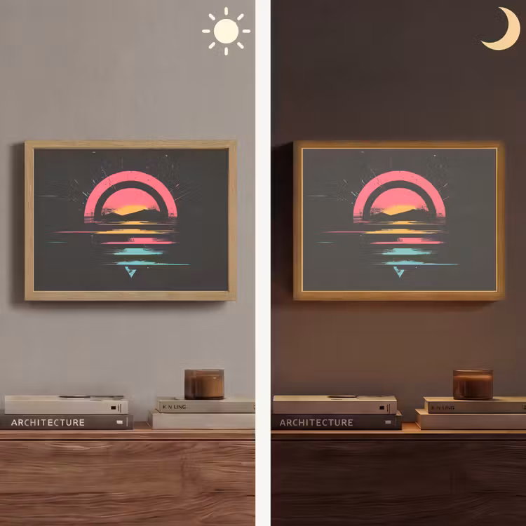 Lightbox - Wandlamp - Cirkel - Abstract - Roze — 6