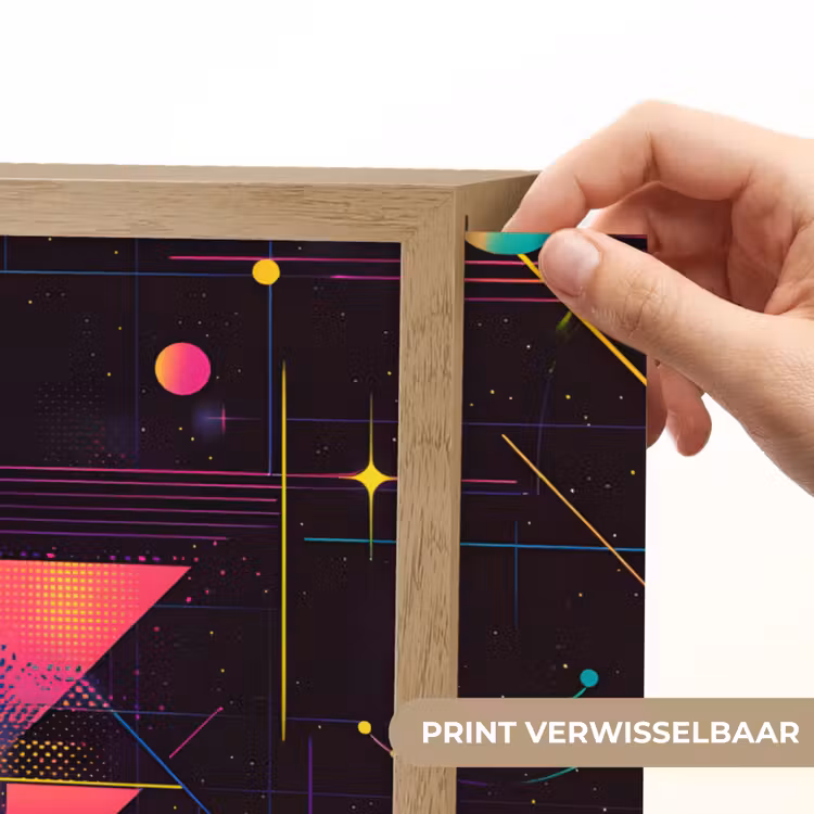 Lightbox - Wandlamp - Driehoeken - Cirkels - Abstract - Sterren — 5