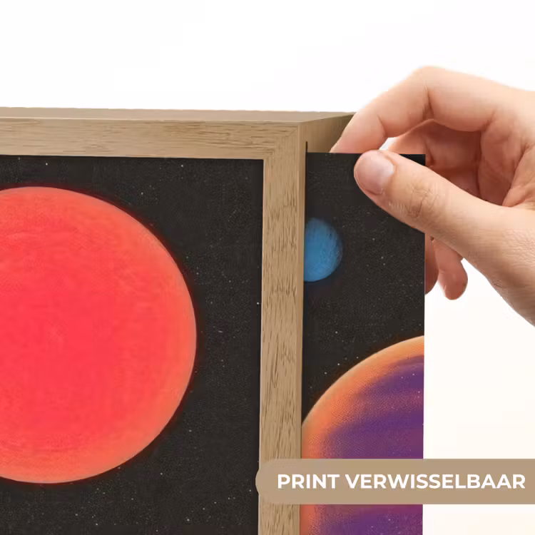Lightbox - Wandlamp - Hemel - Planeten - Felgekleurd — 5