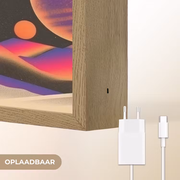 Lightbox - Wandlamp - Hemel - Planeten - Felgekleurd — 7