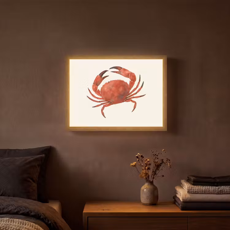 Lightbox - Wandlamp - Krab - Felrood - Poten — 3