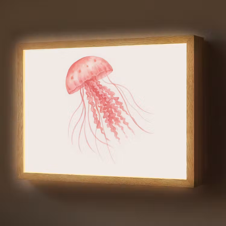 Lightbox - Wandlamp - Kwal - Tentakels - Roze — 1