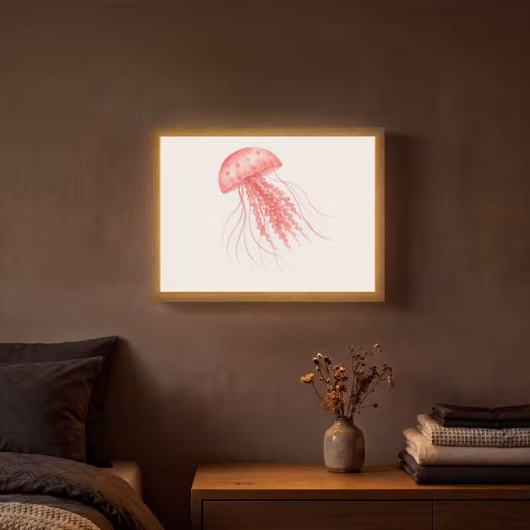 Lightbox - Wandlamp - Kwal - Tentakels - Roze — 3