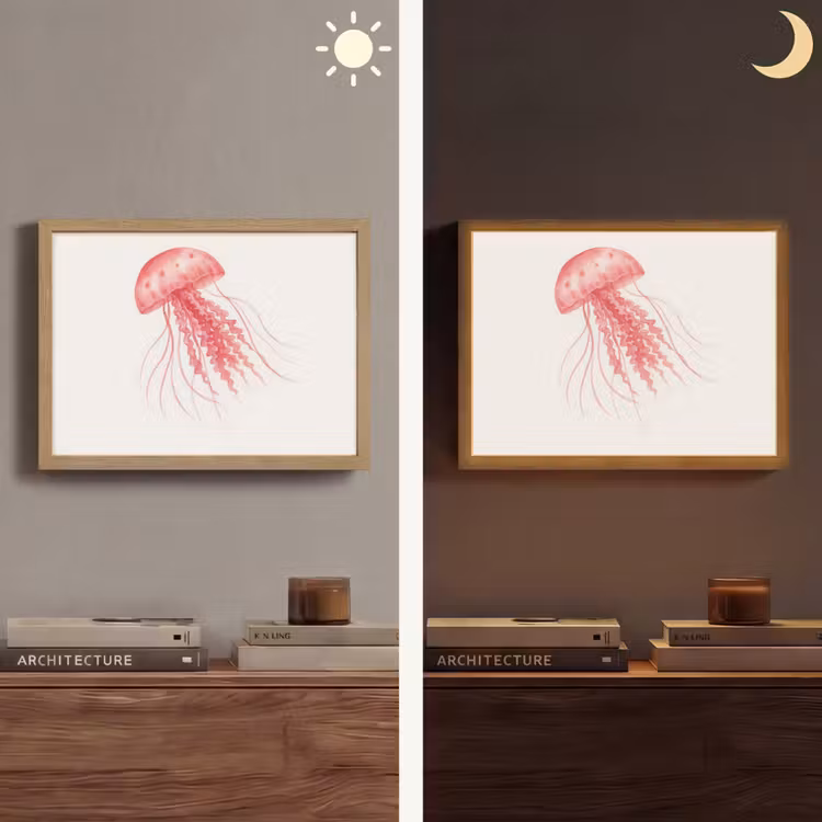 Lightbox - Wandlamp - Kwal - Tentakels - Roze — 6