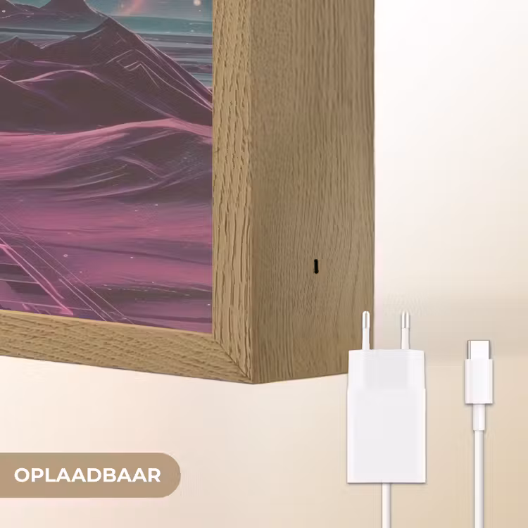 Lightbox - Wandlamp - Landschap - Planeten - Horizon - Paars — 7