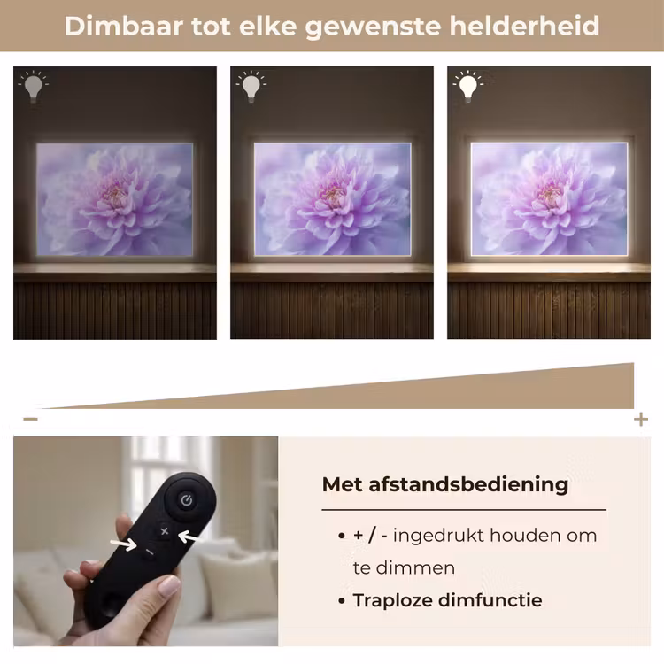 Lightbox - Wandlamp - Paars - Dahlia - Dromerig — 9
