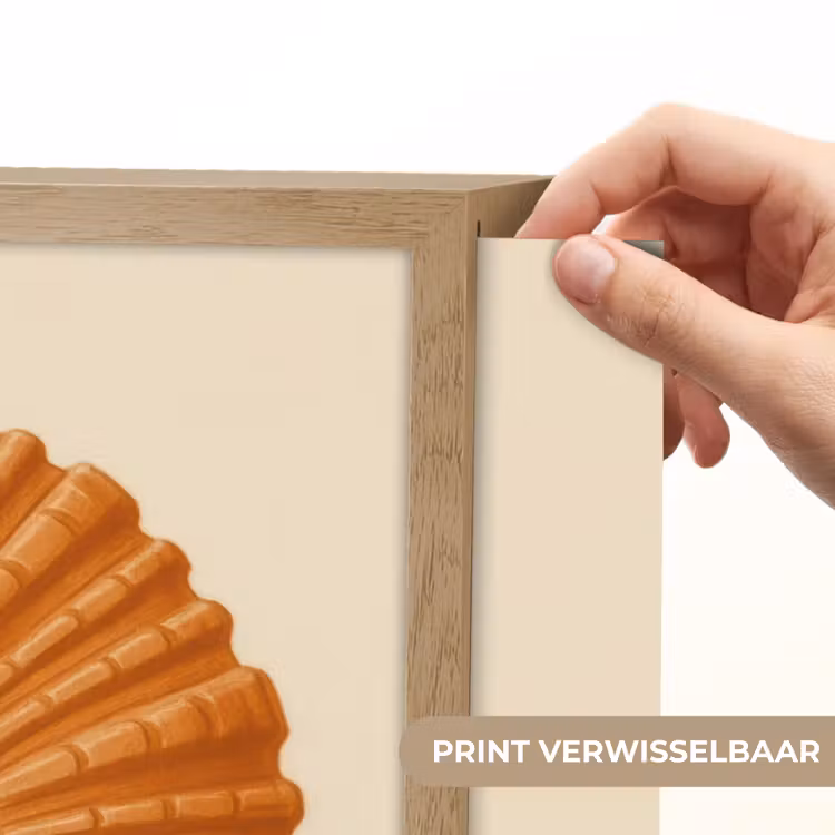 Lightbox - Wandlamp - Schelp - Oranje - Ribbels — 5