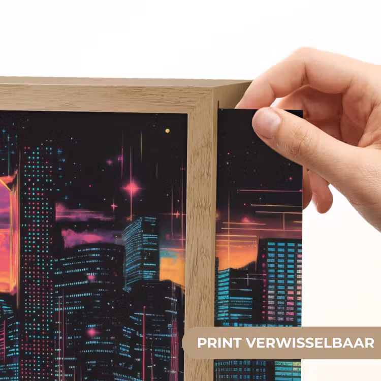 Lightbox - Wandlamp - Stad - Gebouwen - Zon - Geel — 5