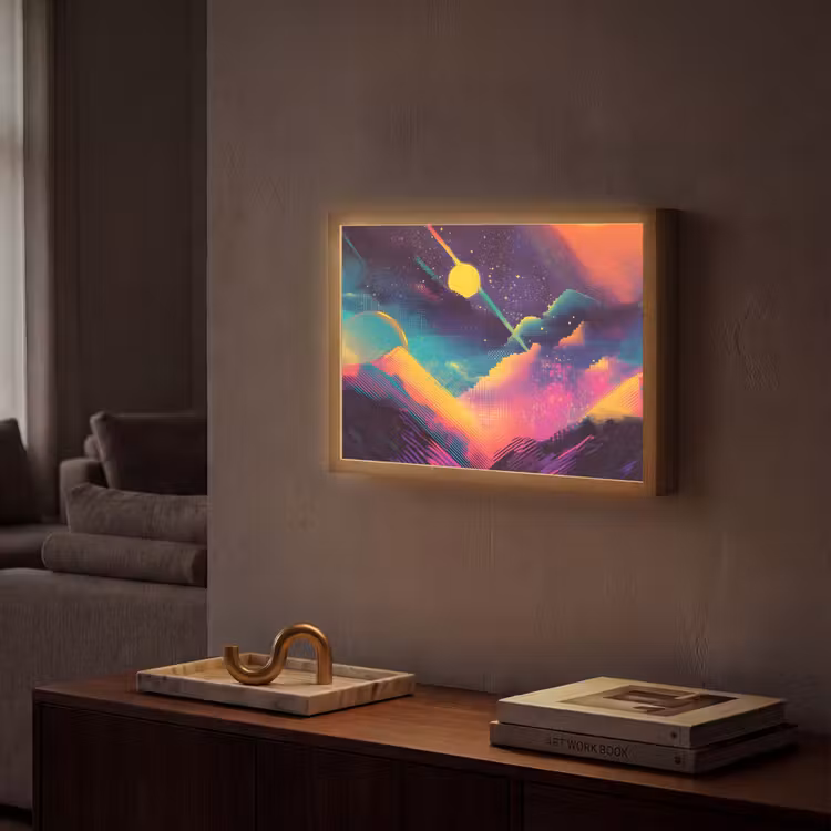 Lightbox - Wandlamp - Sterren - Bergen - Kleurrijk — 2
