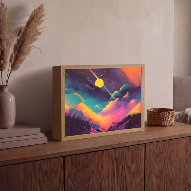 Lightbox - Wandlamp - Sterren - Bergen - Kleurrijk — 4