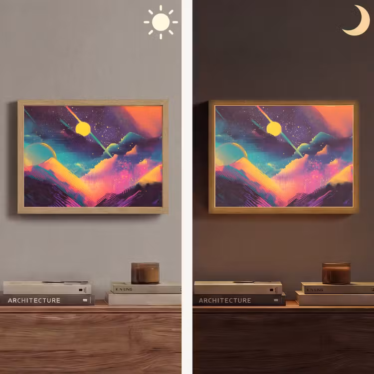 Lightbox - Wandlamp - Sterren - Bergen - Kleurrijk — 6