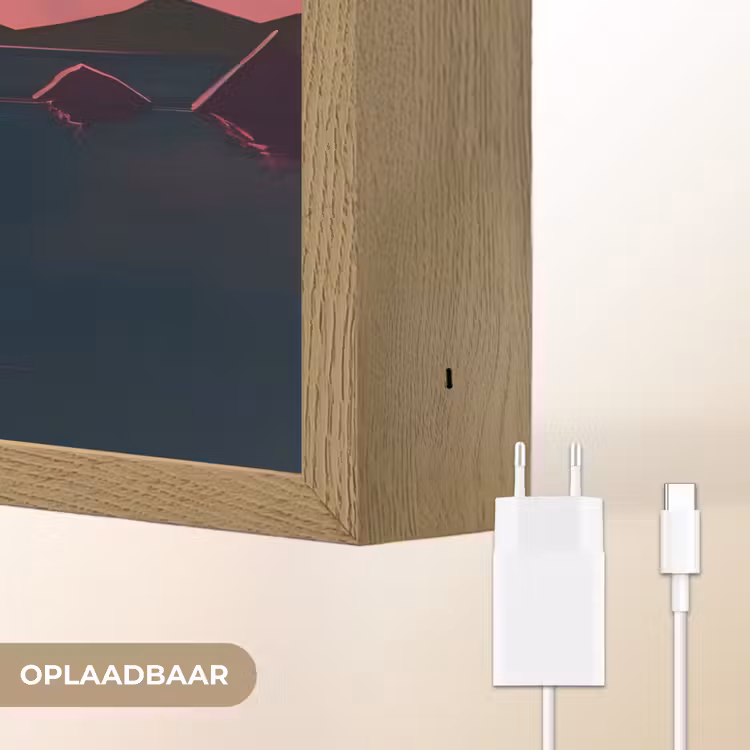 Lightbox - Wandlamp - Zon - Geel - Bergen - Water — 7