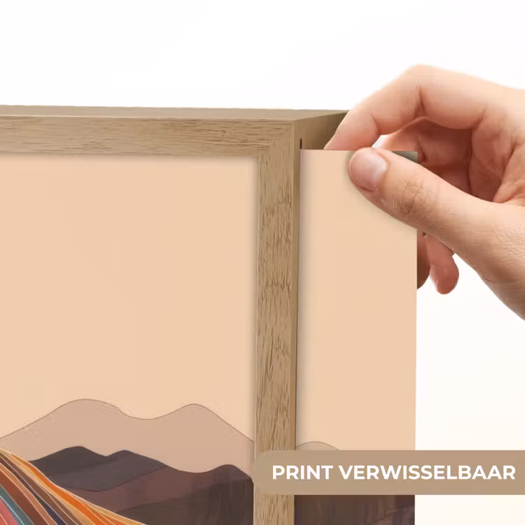Lightbox - Wandlamp - Zon - Kleurrijk landschap - Bergen — 5