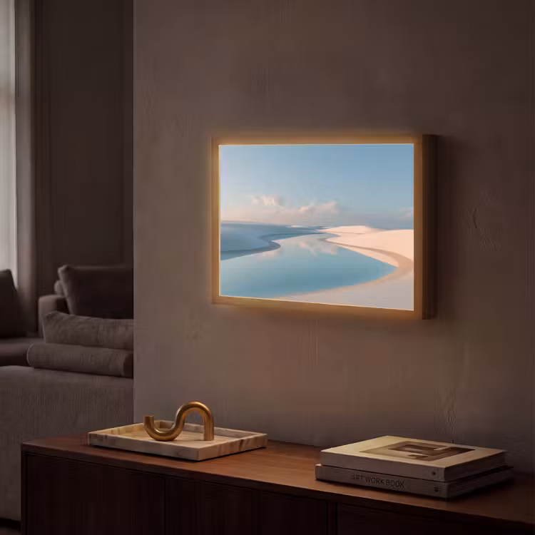 Lightbox - Wandlamp - Duinen - Waterplas - Oneindige rust — 2