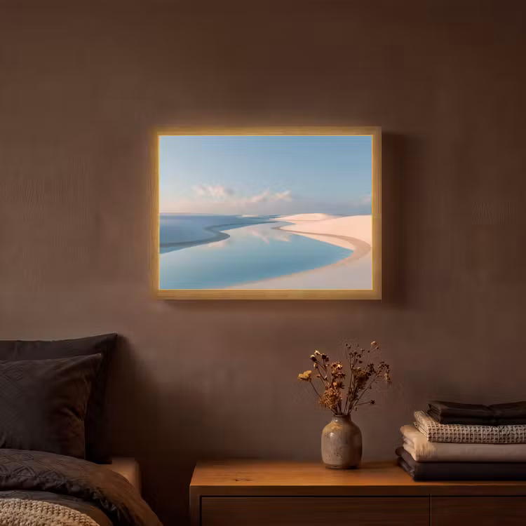 Lightbox - Wandlamp - Duinen - Waterplas - Oneindige rust — 3