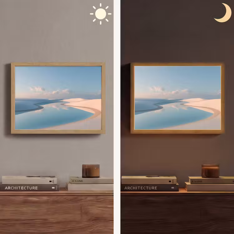 Lightbox - Wandlamp - Duinen - Waterplas - Oneindige rust — 6
