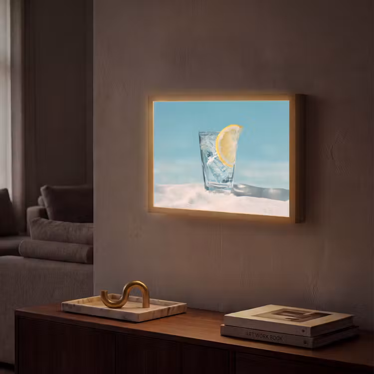 Lightbox - Wandlamp - Glas - ijsblokjes - Citroen — 2