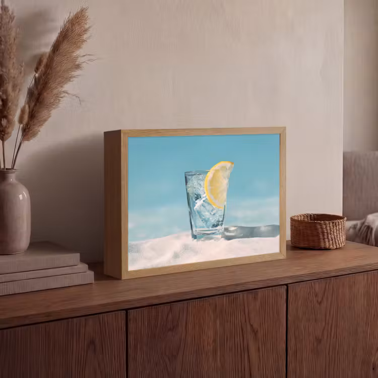 Lightbox - Wandlamp - Glas - ijsblokjes - Citroen — 4