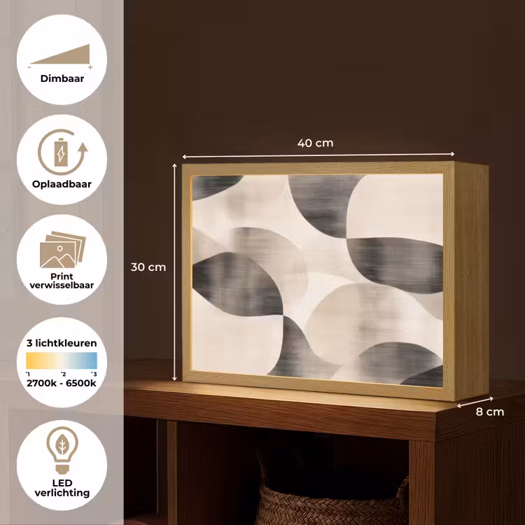 Lightbox - Wandlamp - Grillige vormen - Subtiele overgangen - Dynamisch — 10
