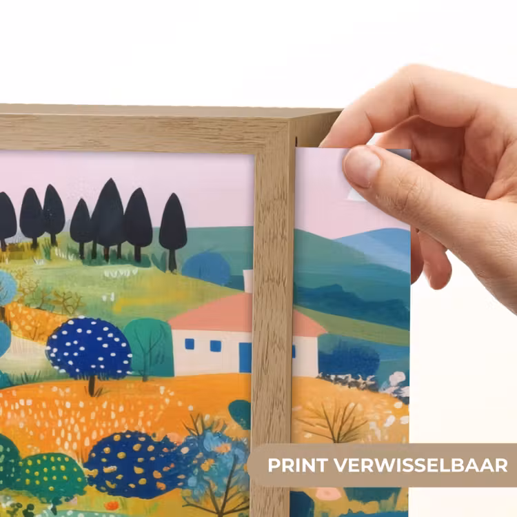 Lightbox - Wandlamp - Heuvellandschap - Fantasierijk - Kleurcontrasten — 5